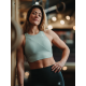 Training bra green CHEST TANK for women | BARBELL REGIMENT