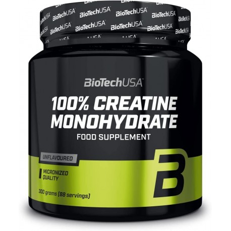 100 % Creatine monohydrate unflavoured 300 Gr |BiotechUSA