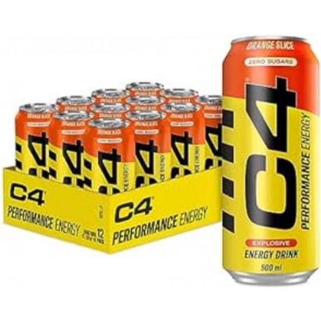 Booster Pre-workout C4 ENERGY - pack de 12 - Orange Slice | CELLUCOR C4
