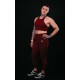 Crop bra CHELSEA model cardinal red| VERY BAD WOD