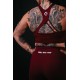Crop bra CHELSEA model cardinal red| VERY BAD WOD