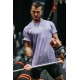 Unisex purple oversized T-Shirt TRAIN HARD STAY COOL | VERY BAD WOD
