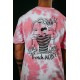 T-Shirt oversize unisexe rose TIE DYE FRENCH WOD | VERY BAD WOD