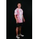 Unisex pink oversized T-Shirt TIE DYE HAND OF DESTINY | VERY BAD WOD