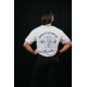 Unisex white oversized Crop Top HAND OF DESTINY | VERY BAD WOD