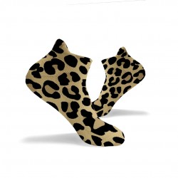 Socquettes marrons LEOPARD PRINT original ANKLE | HEXXEE SOCKS