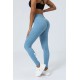 Legging taille haute galbant Femme MARBLE bleu | VERY BAD WOD