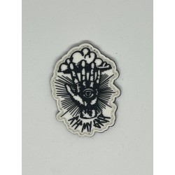 RIP MY GRIP  white 3D PVC velcro patch for athlete | VERY BAD WOD