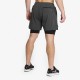 COMPRESION Short 2 in 1 Dark Green for men| PICSIL