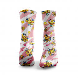 Chaussettes Anime Pika - Confort, Anti-Ampoules et Sportives