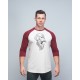 Baseball T-shirt unisexe bordeaux GORILLA OPS| VERY BAD WOD x WILL LENNART TATOO