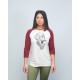 Baseball tee unisex burgundy GORILLA OPS| VERY BAD WOD x WILL LENNART TATOO