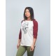 Baseball tee unisex burgundy GORILLA OPS| VERY BAD WOD x WILL LENNART TATOO