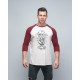 Baseball tee unisex burgundy FRENCH WOD| VERY BAD WOD x WILL LENNART TATOO