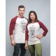 Baseball T-shirt unisexe bordeaux FRENCH WOD| VERY BAD WOD x WILL LENNART TATOO