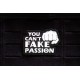 Patch PVC 3D velcro YOU CAN'T FAKE YOUR PASSION pour athlète | PICSIL