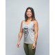 Women's tank grey SKULL| VERY BAD WOD x WILL LENNART TATOO