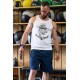 Training tank white INK YOUR WOD for men | VERY BAD WOD x WILL LENNART TATOO